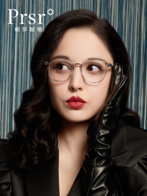 帕莎娜扎同款眼镜框女超轻圆框复古潮眼镜架大框小脸可配近视度数