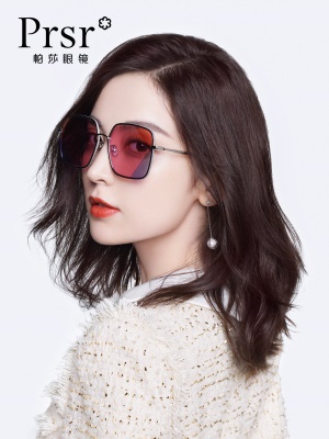 帕莎新款时尚大脸娜扎墨镜女韩版网红大框太阳镜明星同款配近视镜