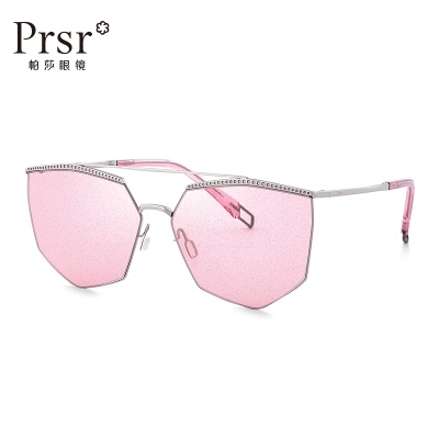 【帕莎】几何太阳镜个性复古金属墨镜女时尚眼镜PS2004