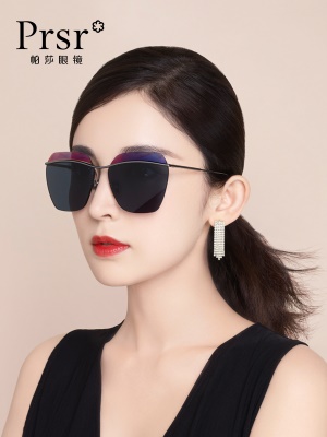 帕莎眼镜娜扎同款时尚潮流女士太阳镜复古韩版瘦脸墨镜可定制度数